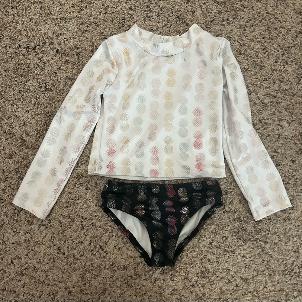 Girls Pineapple Swim Suit